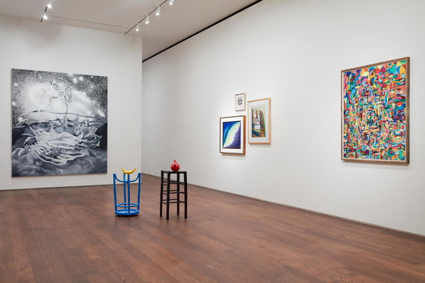 Left to Right, James Rosenquist, The Bird of Paradise Approaches the Hot Water Planet (Grisaille), 1989, © Estate of James Rosenquist / Licensed by VAGA at ARS, New York