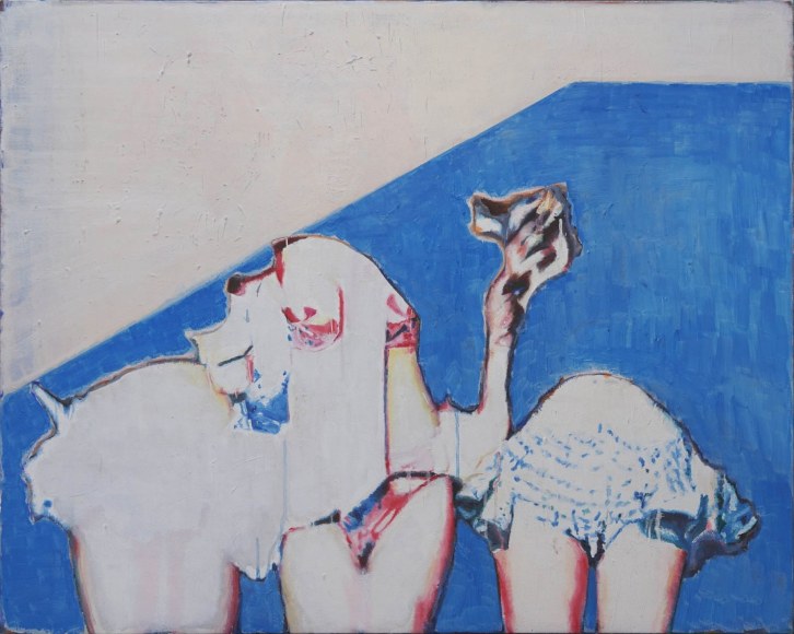 The Details Of Women With Blue Background