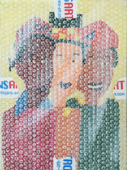 Shen_Shaomin_Handle_with_Care_MoMA_No.1_Oil_on_canvas_44.5x31.8cm_2017