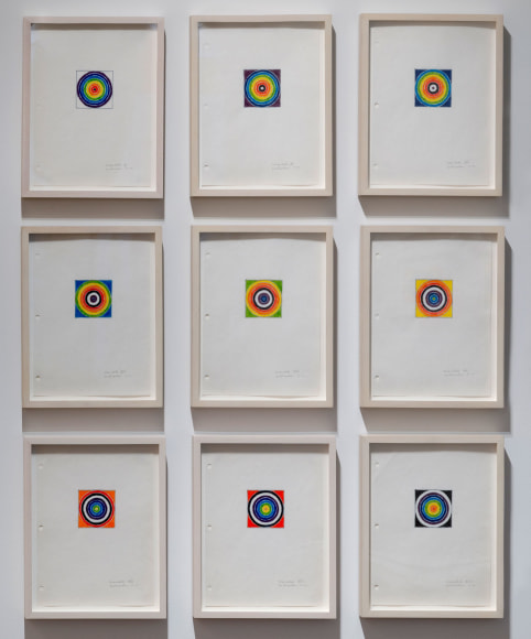 Installation image of 9 mandalas