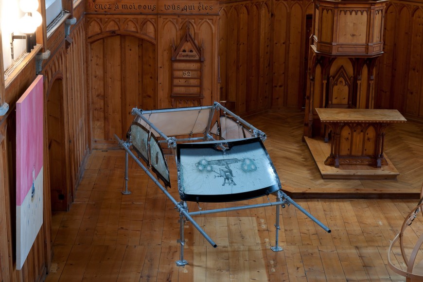 Installation view, Vahakn Arslanian,&nbsp;St. Moritz Art Masters,&nbsp;Eglise Au Bois, St. Moritz, 2011