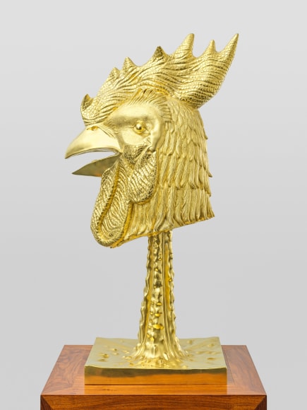Ai Weiwei Circle of Animals/Zodiac Heads: Gold (Rooster), 2010