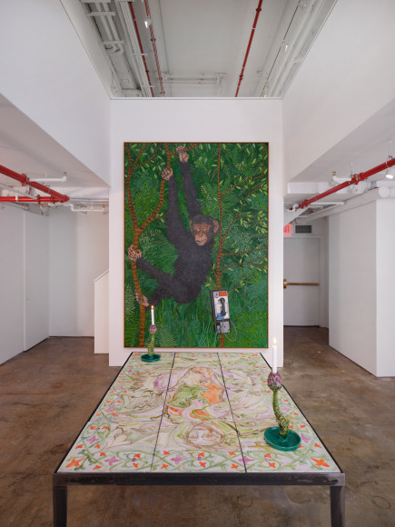 Installation view, These Days, Vito Schnabel Gallery, New York, NY, 2023; Artworks © Zachary Armstrong © Lola Montes; Photo by Argenis Apolinario; Courtesy the artists and Vito Schnabel Gallery