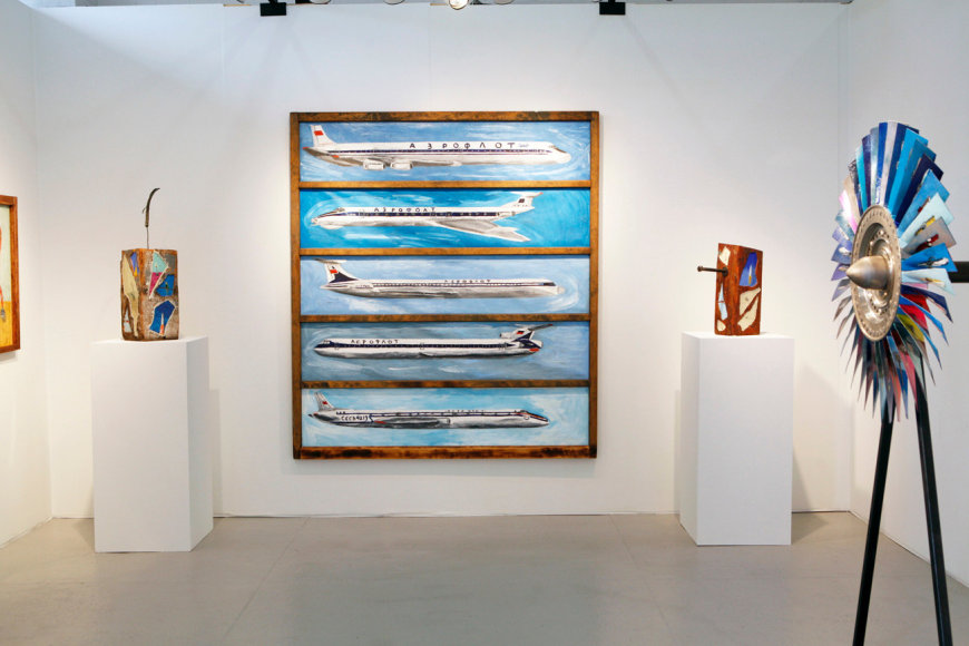 Installation view, Vahakn Arslanian,&nbsp;Outsider Art Fair, New York, 2013