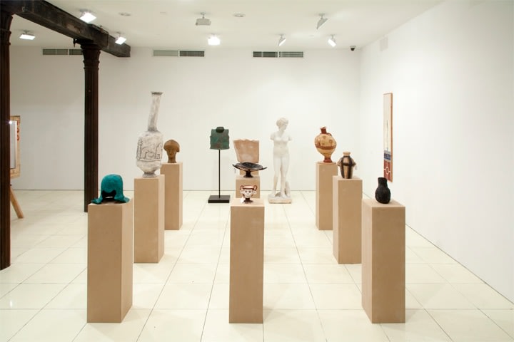 Installation view, The Bruce High Quality Foundation,&nbsp;Selections from the Greek &amp;amp; Roman Collection of The Metropolitan Museum of Art,&nbsp;Vito Schnabel, New York, 2013