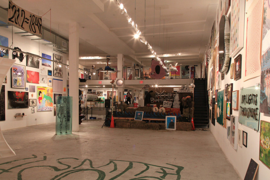 Installation view, The Bruce High Quality Foundation, Brucennial 2012, New York, 2012