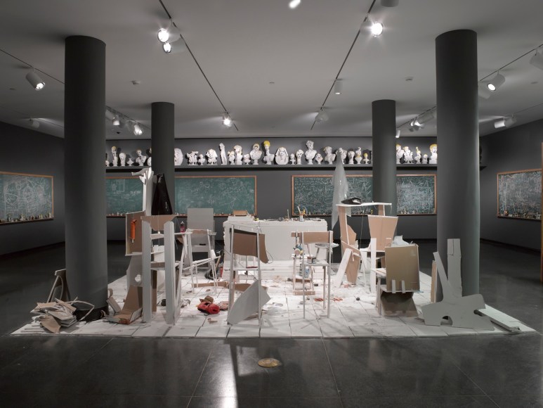 Installation view, The Bruce High Quality Foundation,&nbsp;Ode to Joy: 2001-2013, Brooklyn Museum, Brooklyn, 2013