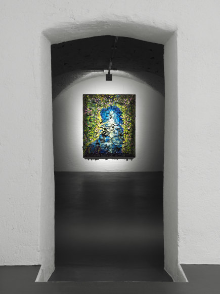Installation view: Old Friends: Francesco Clemente, David Salle, Julian Schnabel, Vito Schnabel Gallery, St. Moritz, 2022 © The artists; Photos by Stefan Altenburger; Courtesy the artists and Vito Schnabel Gallery