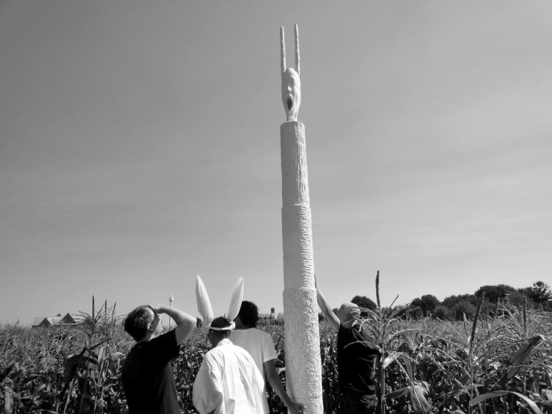 Installation view, Terence Koh,&nbsp;Children of the Corn​, Long Island, 2010