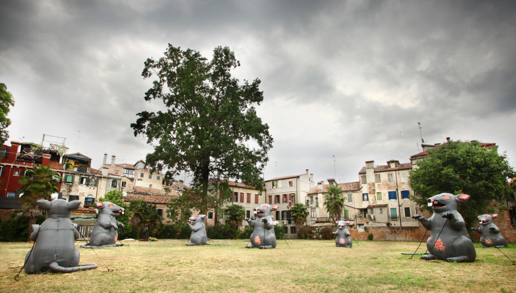 Installation view, The Bruce High Quality Foundation, ARGUMENTA,&nbsp;Sovrano Militare Ordine di Malta,&nbsp;Gran Priorato, Venice (Italy), 2011