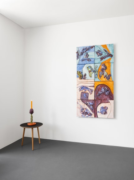 Installation view of Lola Montes and David McDermott: The Great Mountain Paintings 1988 & Landscapes from the Underworld, Vito Schnabel Gallery, St. Moritz, July 27, 2024 – September 15, 2024; Artworks © The artists; Photo by Andrea Rossetti; Courtesy the artists and Vito Schnabel Gallery