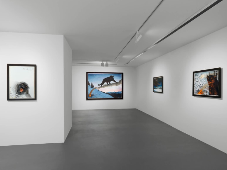 Installation view, Walton Ford, New Watercolors, Vito Schnabel Gallery, St. Moritz