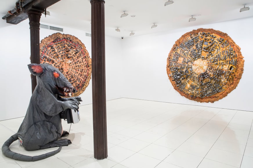 Installation view, The Bruce High Quality Foundation:&nbsp;Pizzatopia,&nbsp;Vito Schnabel Projects, New York, 2016