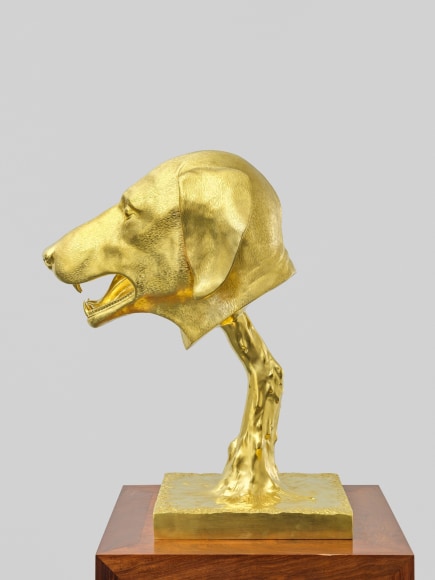 Ai Weiwei Circle of Animals/Zodiac Heads: Gold (Dog), 2010