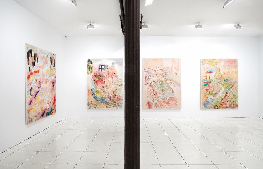 Installation view: Gus Van Sant: Recent Paintings, Hollywood Boulevard