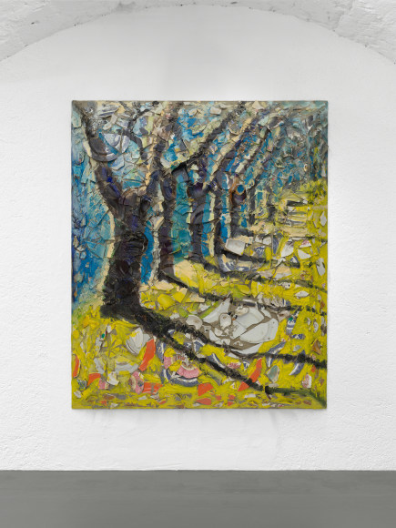 Installation view: Julian Schnabel: Trees of Home (for Peter Beard), 2020