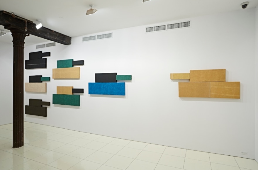 Installation view, Grear Patterson:&nbsp;Panzers&nbsp;and&nbsp;Tigers,&nbsp;Vito Schnabel, New York, 2014.