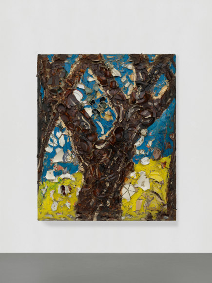 Installation view: Julian Schnabel: Trees of Home (for Peter Beard), 2020