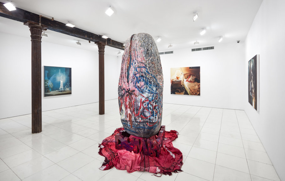 Installation view, Dan Colen,&nbsp;First they exchanged anecdotes and inclinations, Vito Schnabel Projects, New York, 2016