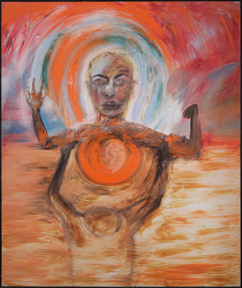 Francesco Clemente The Four Elements, 1983 oil on canvas 92 7/8 x 78 inches (236 x 198 cm) &copy;️ Francesco Clemente; Photo by&nbsp;Argenis Apolinario; Courtesy the artist and Vito Schnabel Gallery