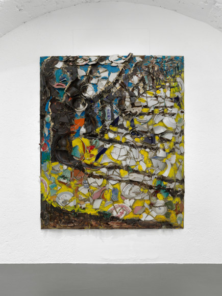 Installation view: Julian Schnabel: Trees of Home (for Peter Beard), 2020