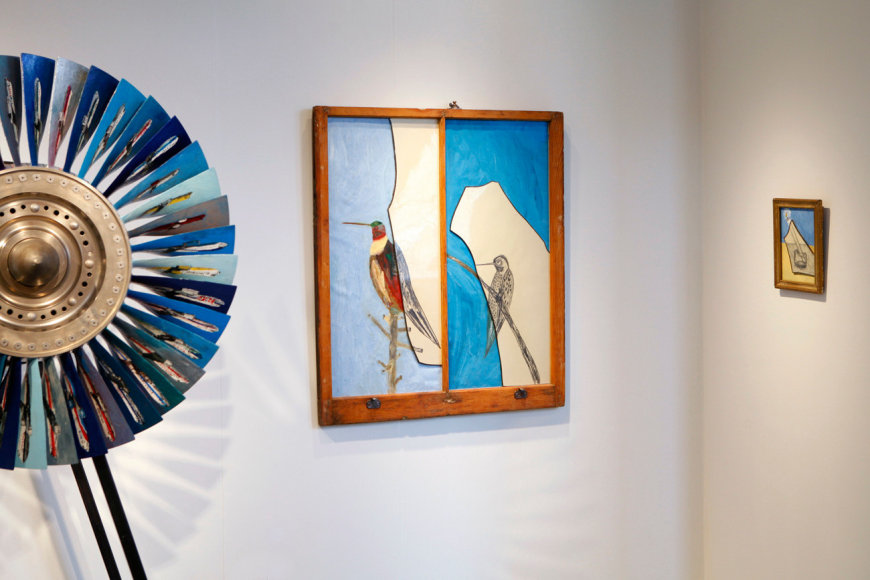 Installation view, Vahakn Arslanian,&nbsp;Outsider Art Fair, New York, 2013