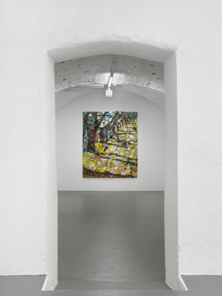 Installation view: Julian Schnabel: Trees of Home (for Peter Beard), 2020