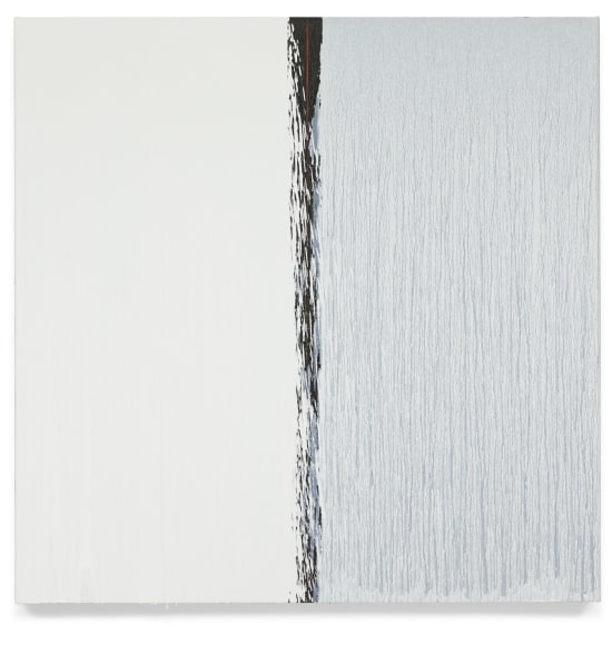 Pat Steir&nbsp; White and White, 2018&nbsp;