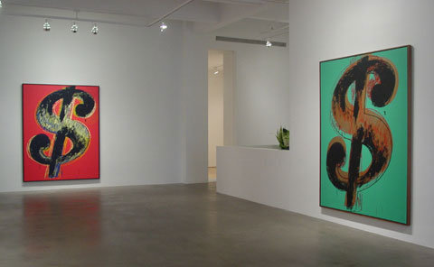 ANDY WARHOL Dollar Signs, Van de Weghe Fine Art