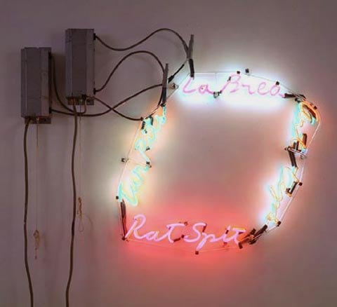 BRUCE NAUMAN La Brea / Rat Tips / Art Spit / Tar Pits, 1972