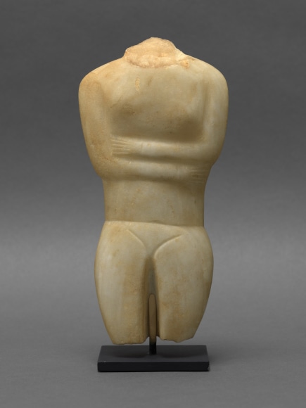 Cycladic Torso Early Spedos Variety, Early Cycladic II, c. 2600–2500 BC