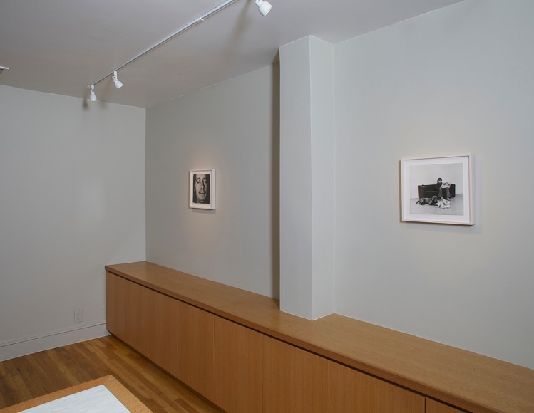 Installation view of Eureka: William Wegman Photographs 1970-1975 at Craig F. Starr Gallery