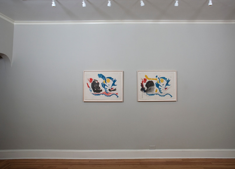 Installation view of Helen Frankenthaler: Prints and Proofs of the 1960s from the Artist&#039;s Archive at Craig F. Starr Gallery