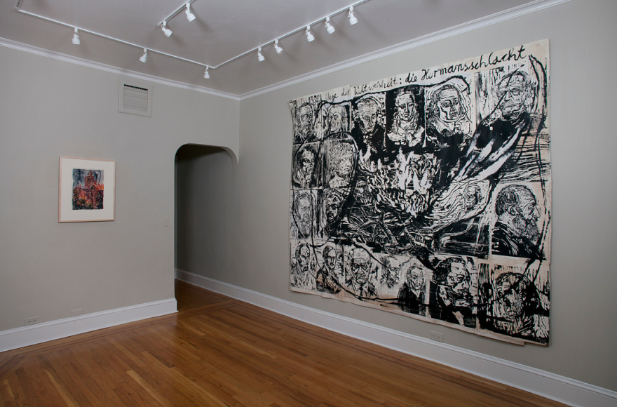 Installation view of Anselm Kiefer: Drawings from the Sonnabend Collection at Craig F. Starr Gallery