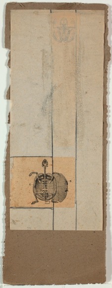 Robert Rauschenberg,&nbsp;Untitled [frog and turtle], c. 1952.