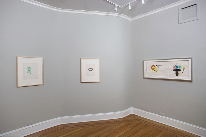 Installation view of Seeing Intimacy: Richard Tuttle on Paper at Craig F. Starr Gallery