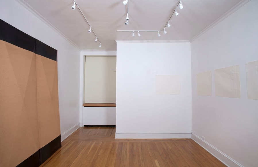 Installation view of Dorothea Rockburne: Works 1967-1972 at Craig F. Starr Gallery
