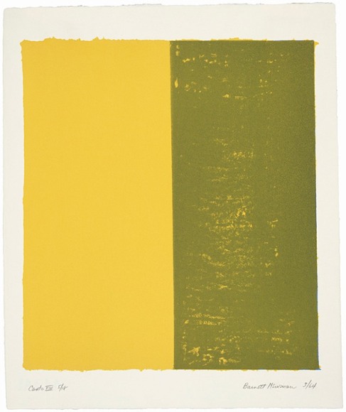 Barnett Newman Canto XIII, 1964