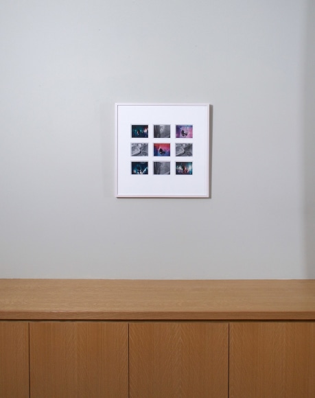 Installation view of Lucas Samaras: AutoPolaroids, 1969-71 at Craig F. Starr Gallery