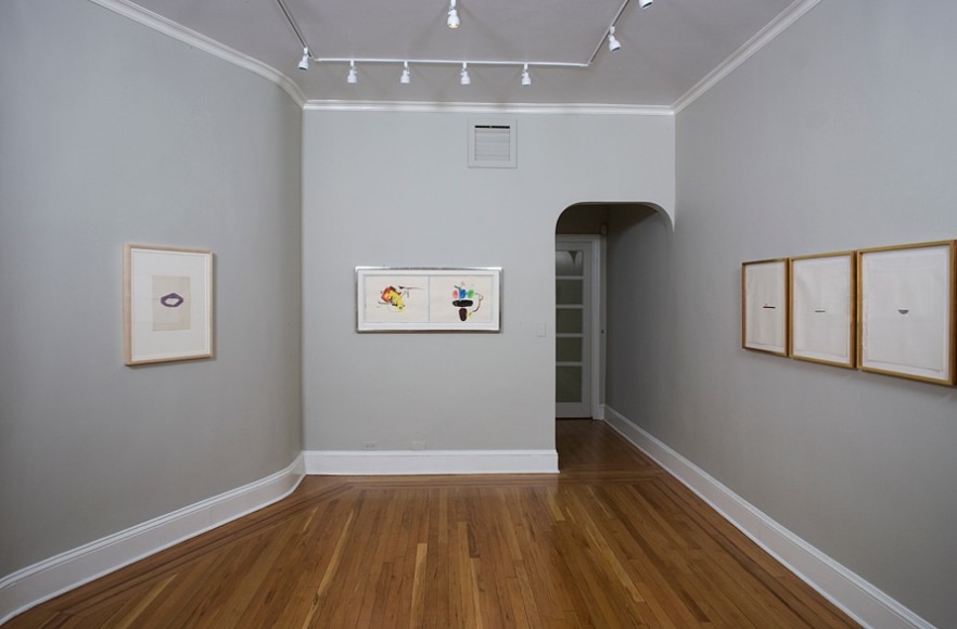 Installation view of Seeing Intimacy: Richard Tuttle on Paper at Craig F. Starr Gallery