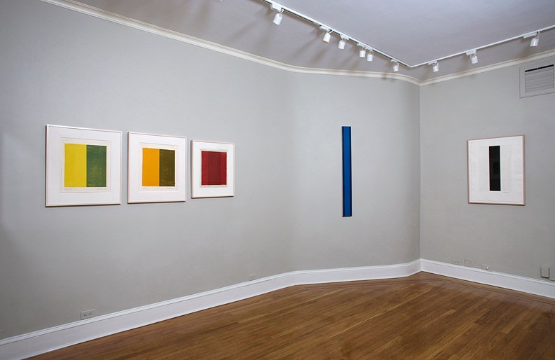 Installation view Part I of Playing This Litho Instrument: The Prints of Barnett Newman at Craig F. Starr
