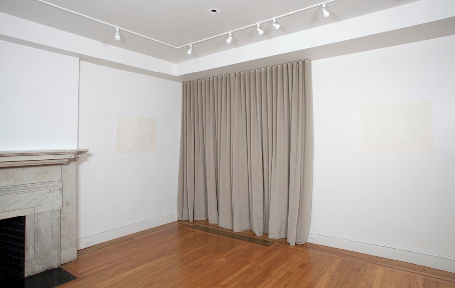 Installation view of Dorothea Rockburne: Works 1967-1972 at Craig F. Starr Gallery