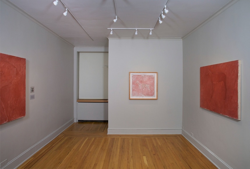 Installation view of Susan Rothenberg: First Horse at Craig F. Starr Gallery