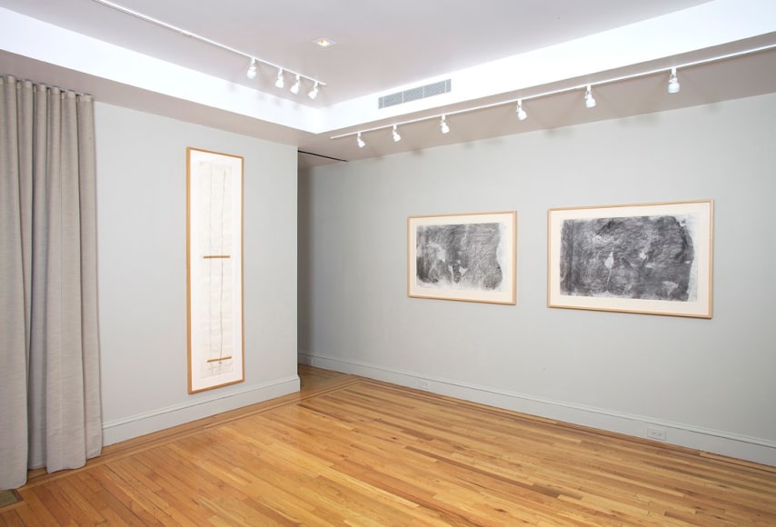 Installation view of Body Double: Jasper Johns / Bruce Nauman at Craig F. Starr Gallery