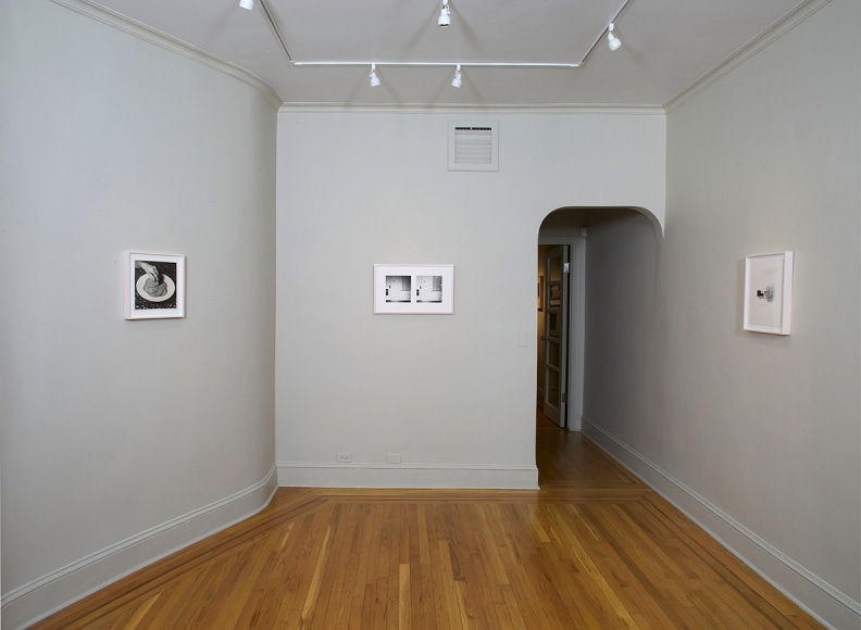 Installation view of Eureka: William Wegman Photographs 1970-1975 at Craig F. Starr Gallery