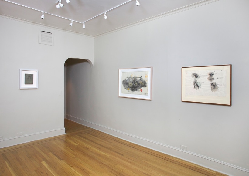 Installation view of Body Double: Jasper Johns / Bruce Nauman at Craig F. Starr Gallery