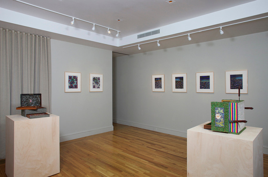 Installation view of Lucas Samaras Pastels at Craig F. Starr Gallery