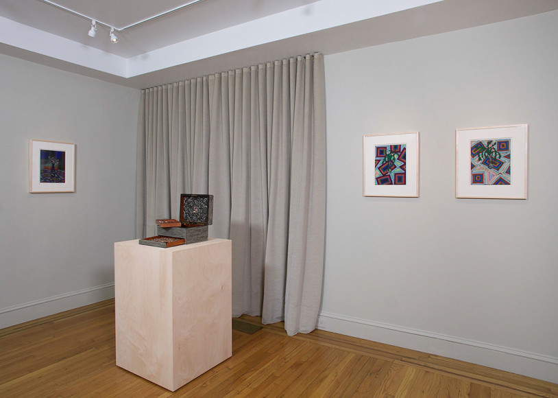 Installation view of Lucas Samaras Pastels at Craig F. Starr Gallery