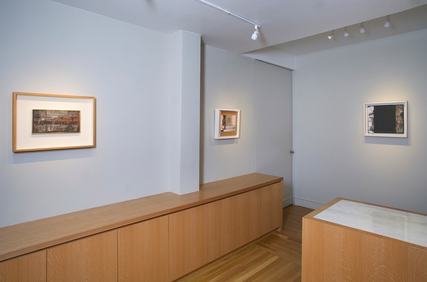 Installation view of&nbsp;Robert Rauschenberg: The Fulton Street Studio, 1953-54&nbsp;at Craig F. Starr Gallery