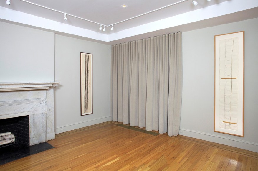 Installation view of Body Double: Jasper Johns / Bruce Nauman at Craig F. Starr Gallery